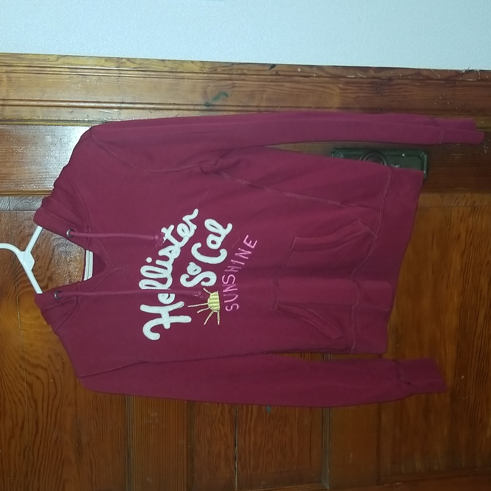 Hollister, Youth medium, maroon/red hoodie